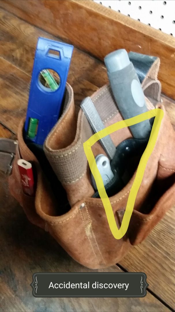 tool pouch with speed square holder