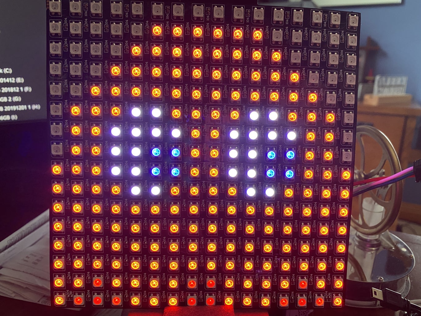 16x16 RGB LED Panel Arduino Projects : 5 Steps (with Pictures ...