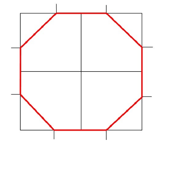 Draw A Regular Octagon Using A Rigid Square Template, A Straight Edge And A Pencil Or Pen. : 9 Steps - Instructables