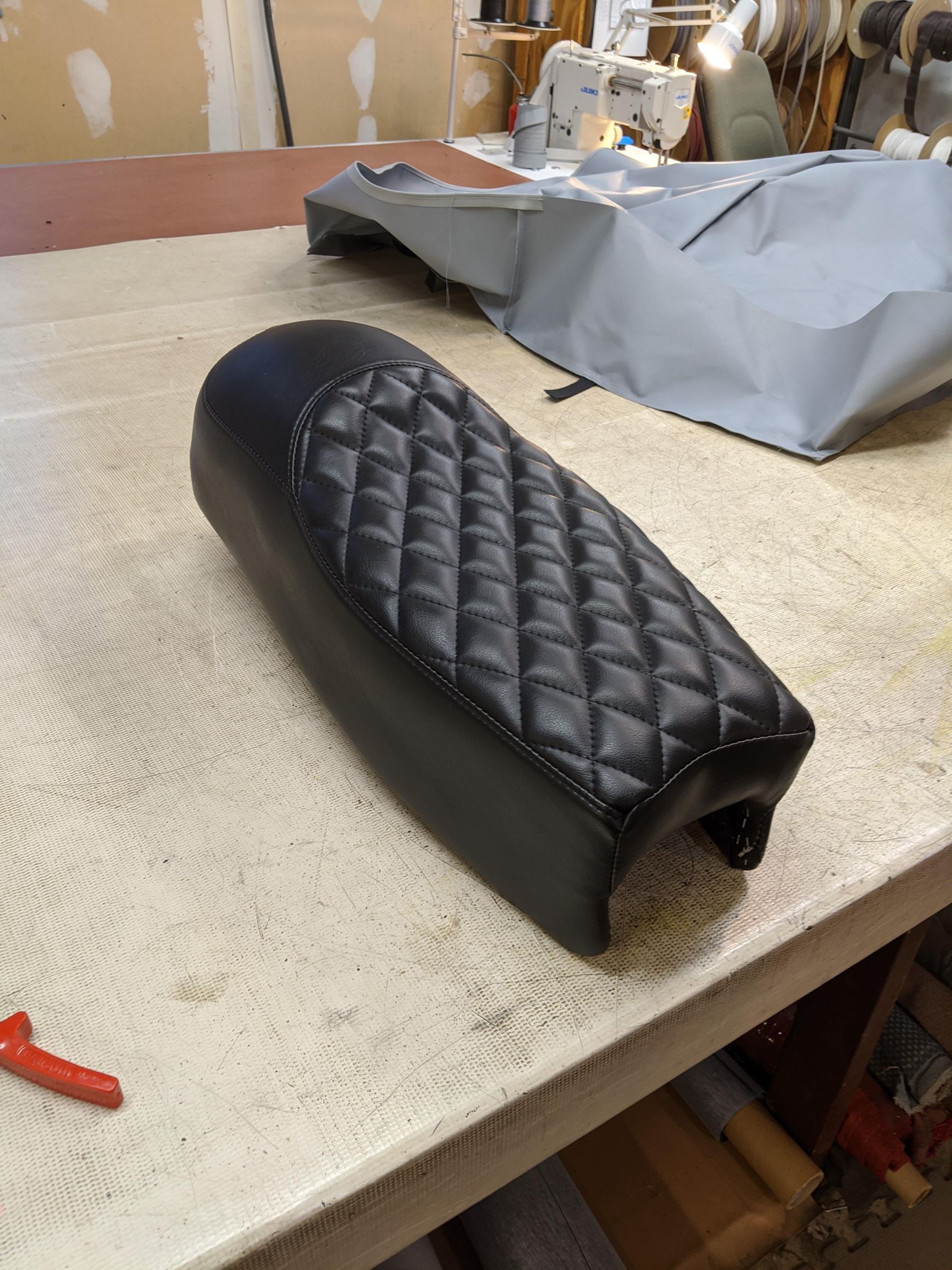motorcycle seat restoration