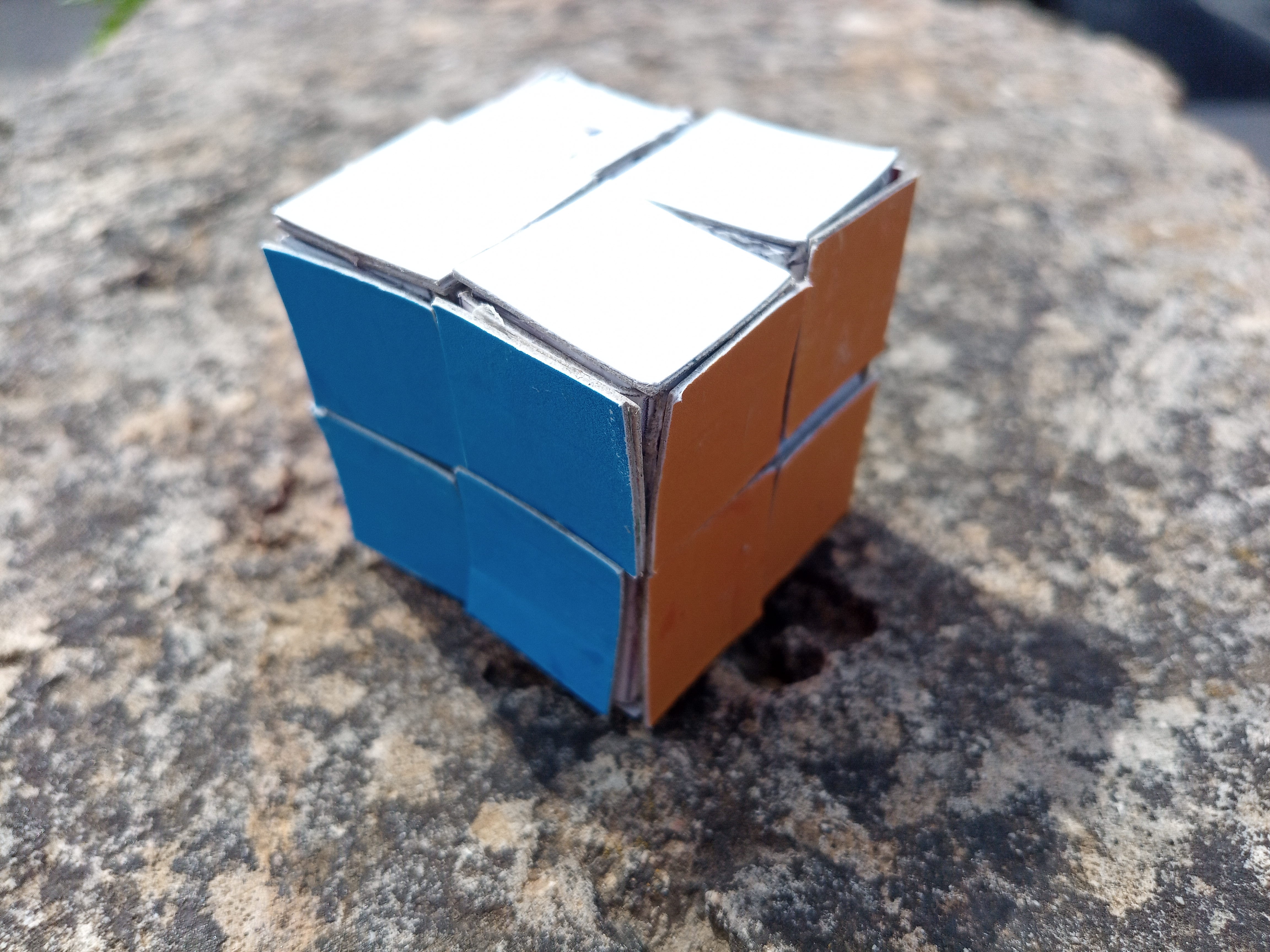 Cardboard 2x2 Rubik's Cube 8 Steps Instructables