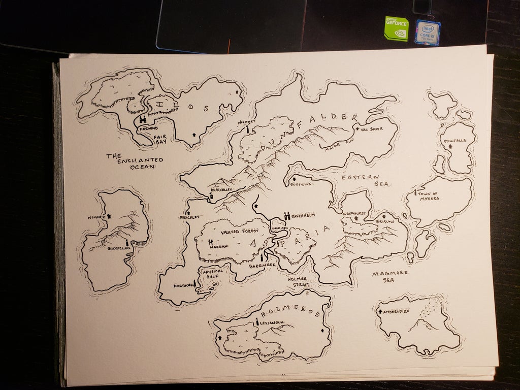 Draw Your Own Fantasy Maps 11 Steps With Pictures Instructables