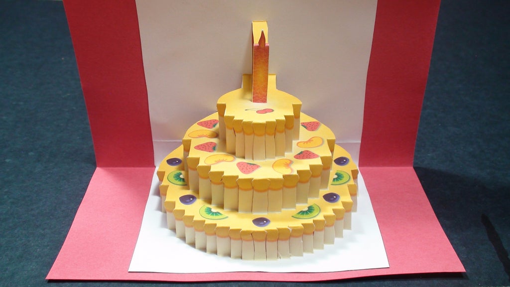Birthday Cake Pop Up Card Happy Birthday Kirigami Free Template Instructables Birthday Cake Pop Up Card Happy Birthday Kirigami Free Template Instructables