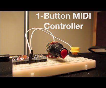 1-button midi controller tutorial DIY Project DIY Project Image