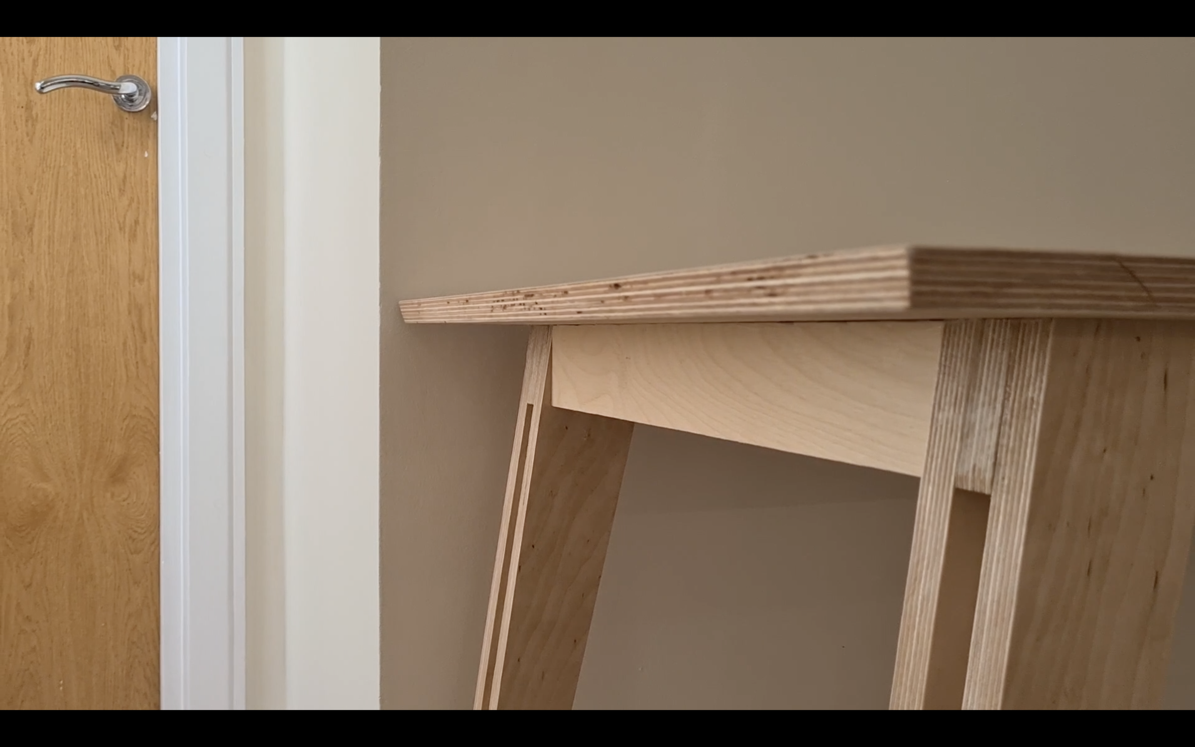 Simple Modern DIY Plywood Desk One Plywood Sheet 11 Steps (with