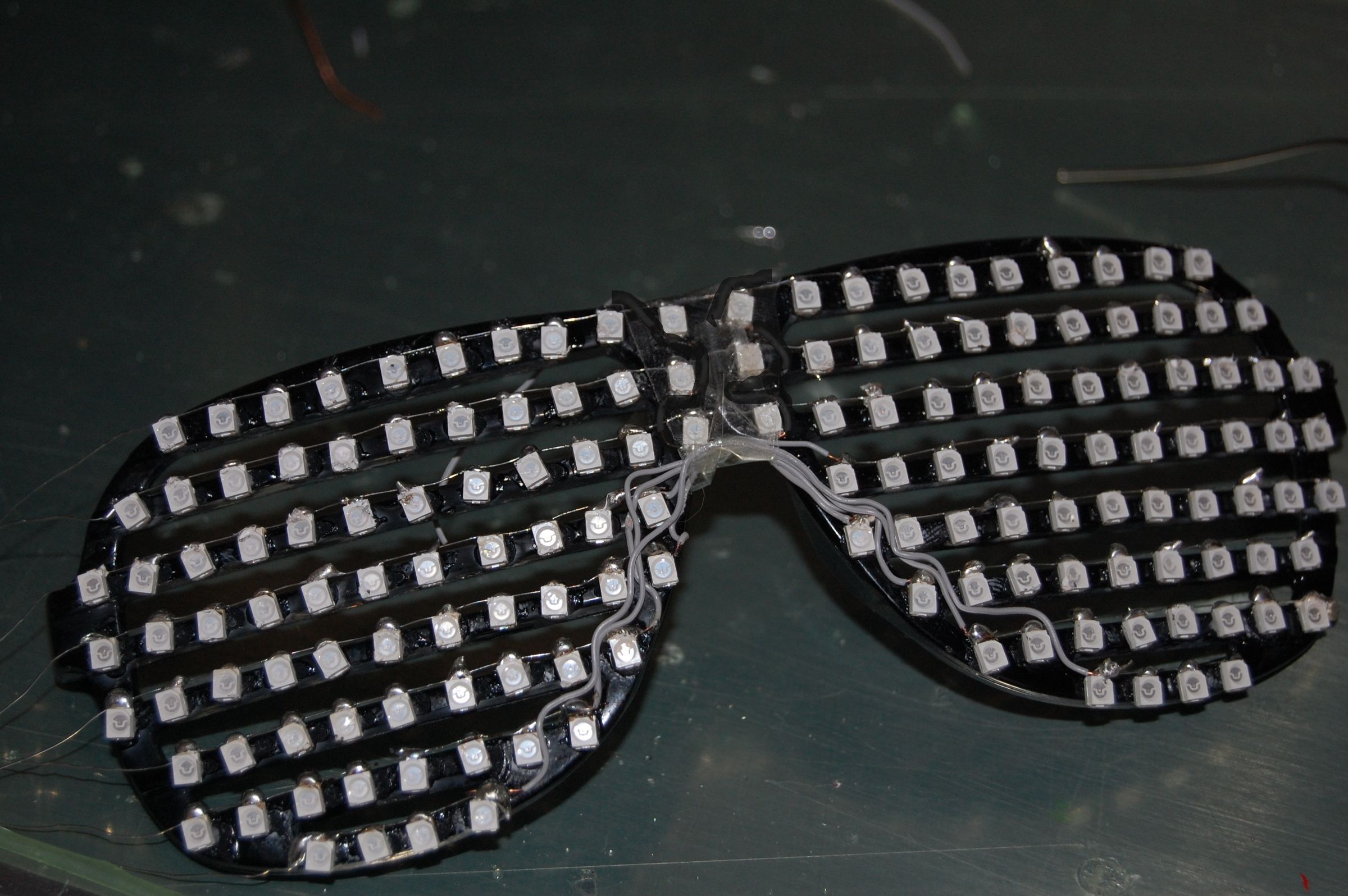 LED Matrix Glasses First Prototype 15 Steps (with Pictures