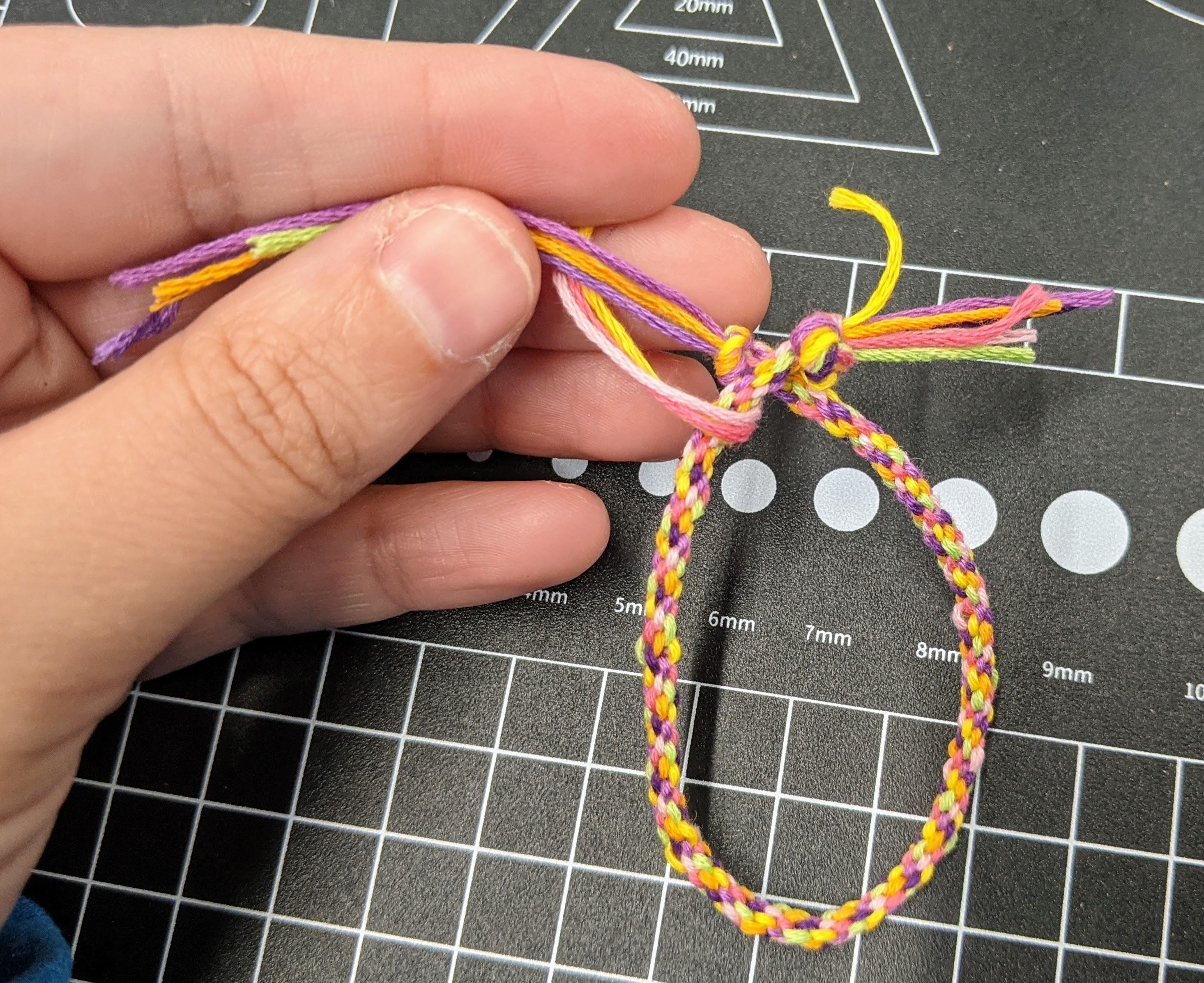 Cardboard Loom Friendship Bracelet 7 Steps (with Pictures
