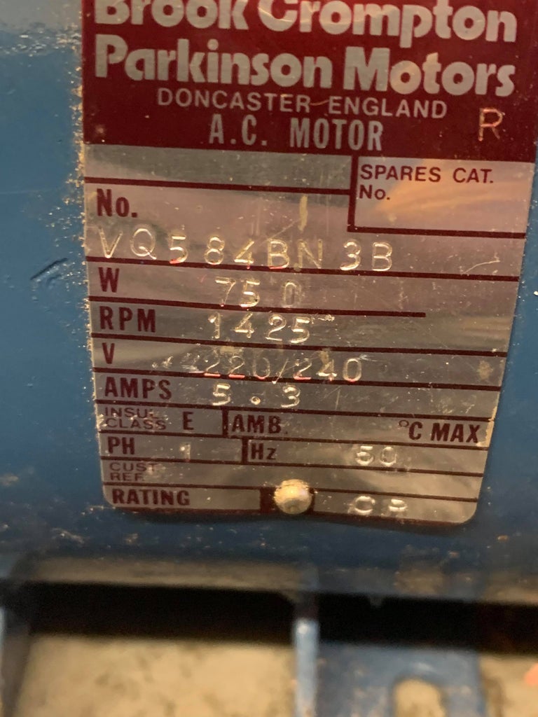 Wiring Up A Brooke Crompton Single Phase Lathe Motor Myford Lathe 5 Steps Instructables