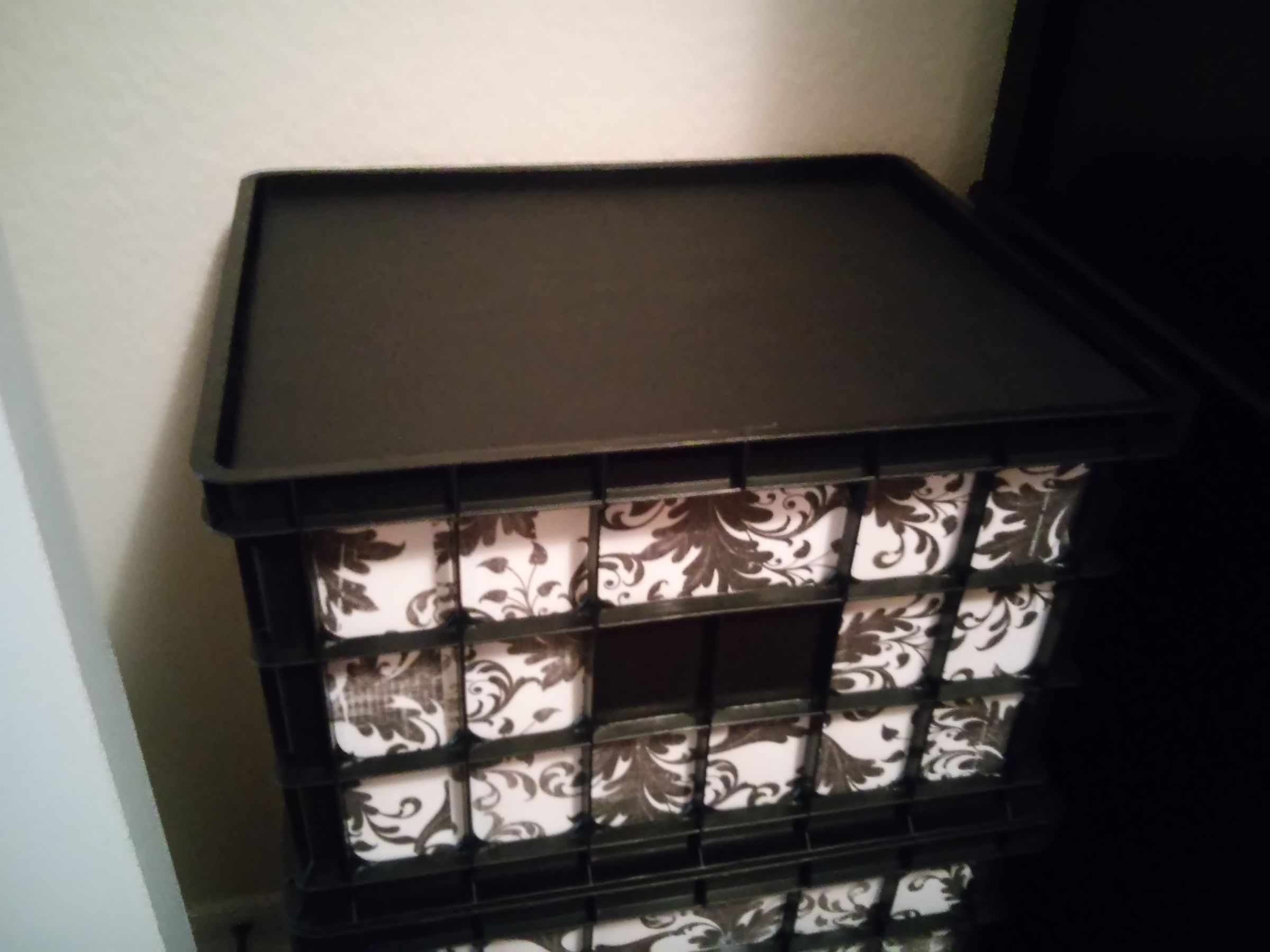 File Crate Storage Column 4 Steps Instructables