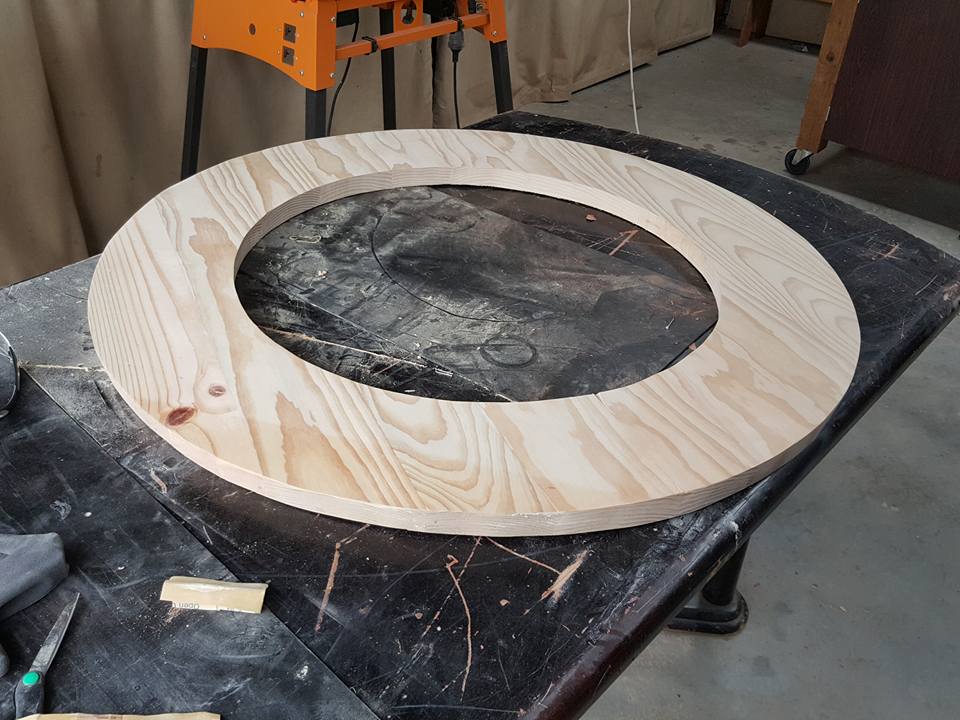 How To Make A Wine Barrel Table With Built In Bucket 8 Steps Instructables How To Make A Wine Barrel Table With, How To Make A Table Top For Wine Barrel