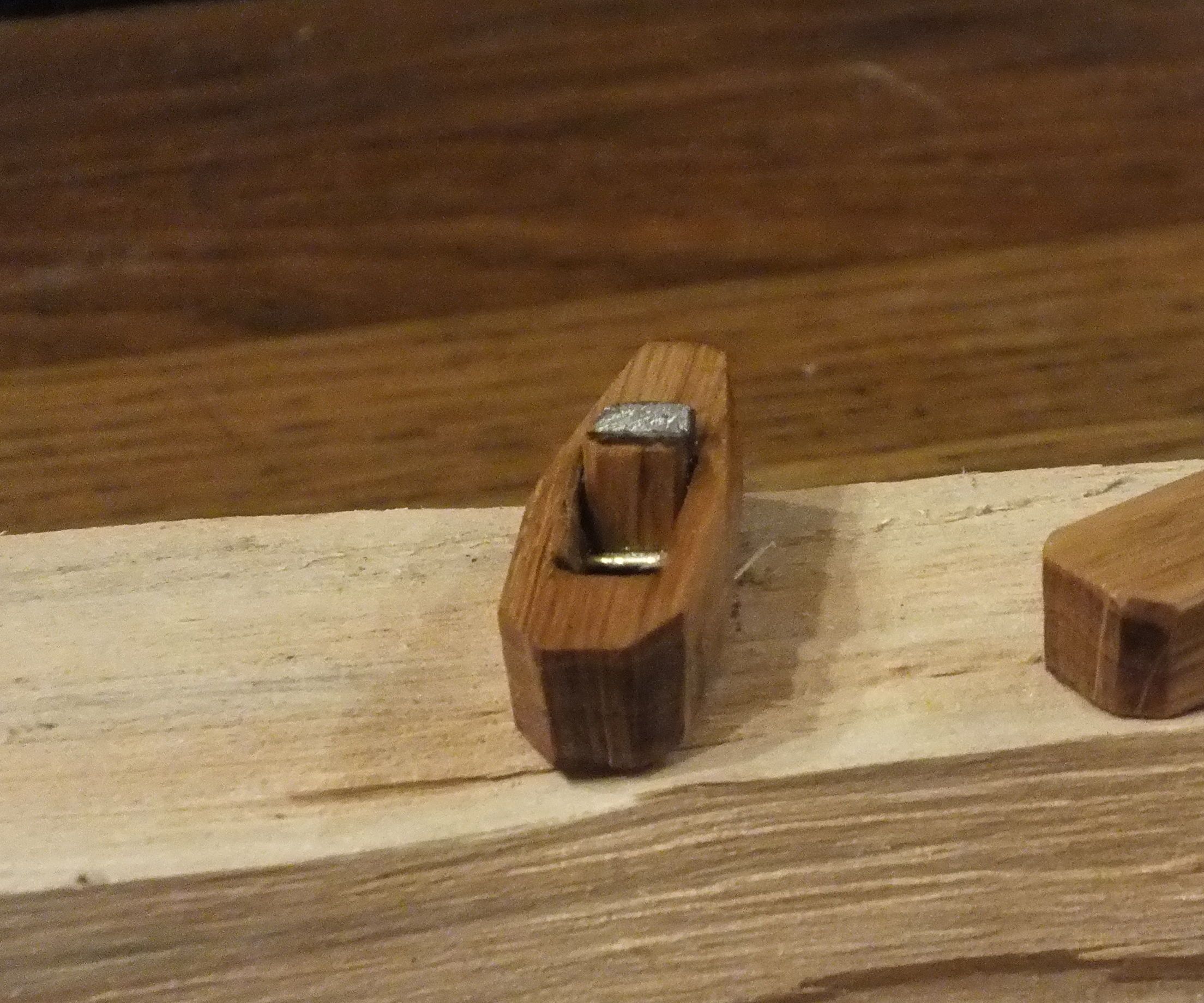 make a wooden hand plane - mini woodworking project - pocket sized trash to treasure DIY Project DIY Project Image