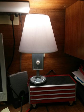 Quick And Easy Industrial Table Lamp 5 Steps With Pictures Instructables Quick And Easy Industrial Table Lamp, How To Replace A Rotary Switch On Floor Lamp