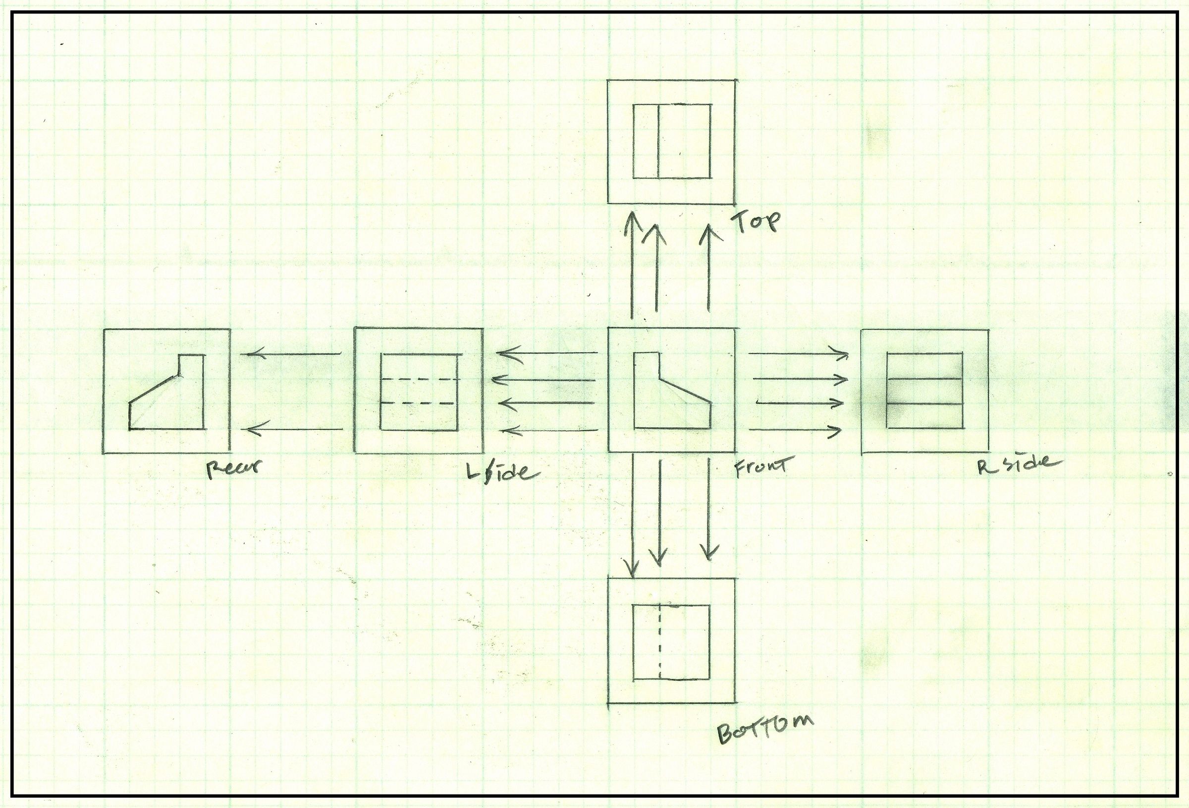 Drawing a Multiview Print (basic Drafting) 8 Steps Instructables