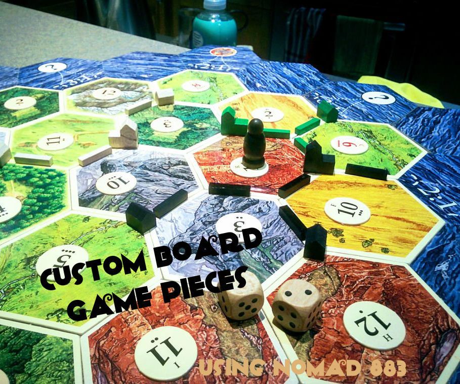 Customized Board Game Pieces Using Nomad 883 CNC Milling Machine 9