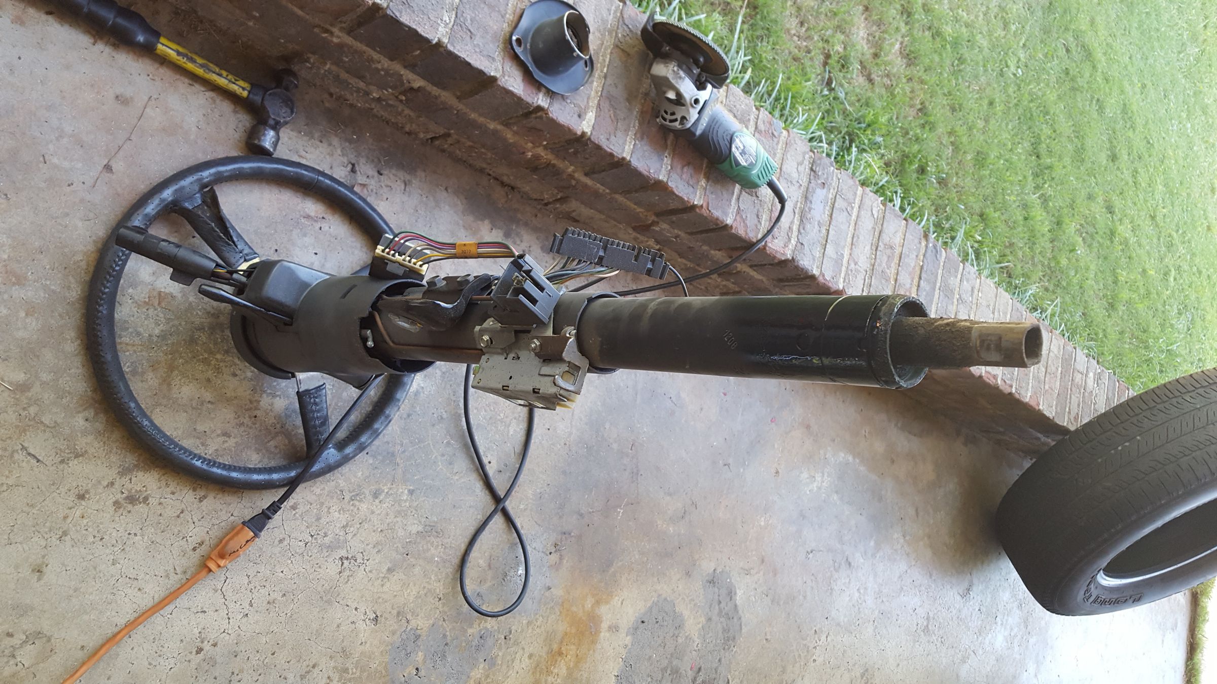 Jeep Wrangler YJ to XJ Steering Column Swap 6 Steps Instructables