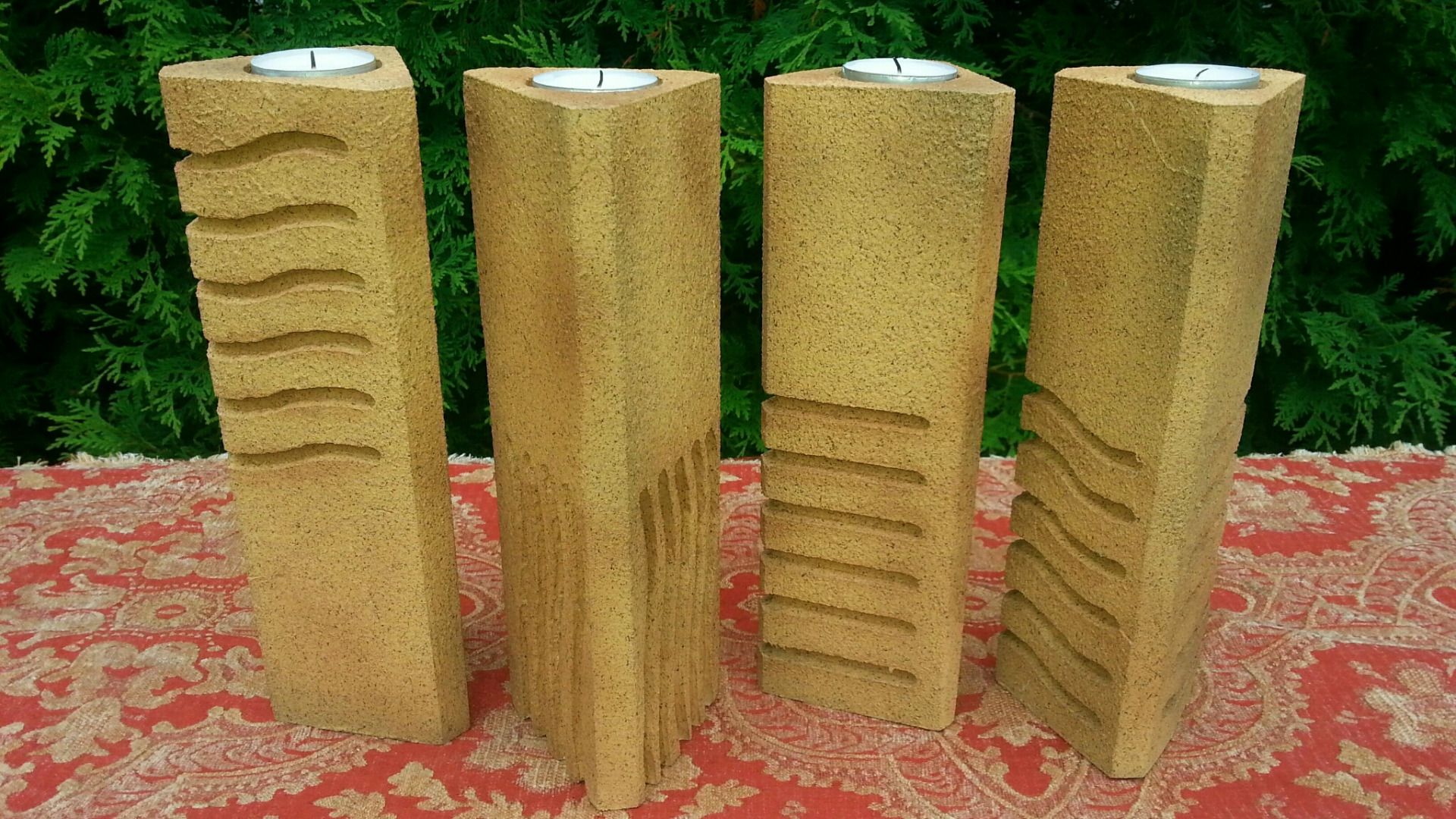 The Fifth Element Stones Pillar Candle Holders 13 Steps (with