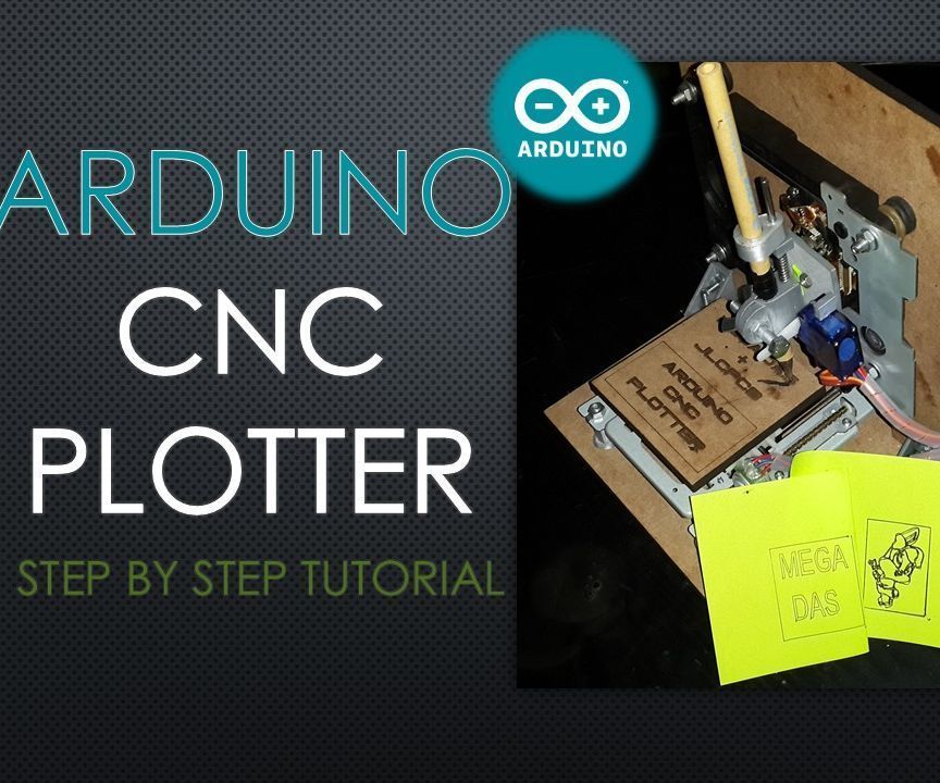 DIY guide for Arduino CNC Plotter (DRAWING MACHINE) with step-by-step instructions