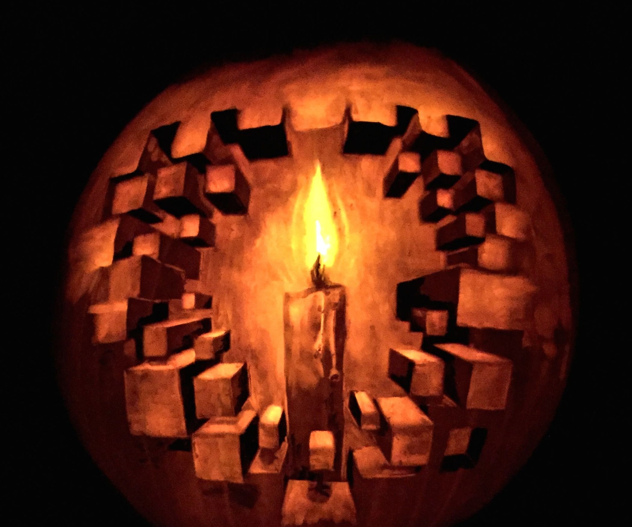 3D Optical Illusion Pumpkin Carving 7 Steps (with Pictures