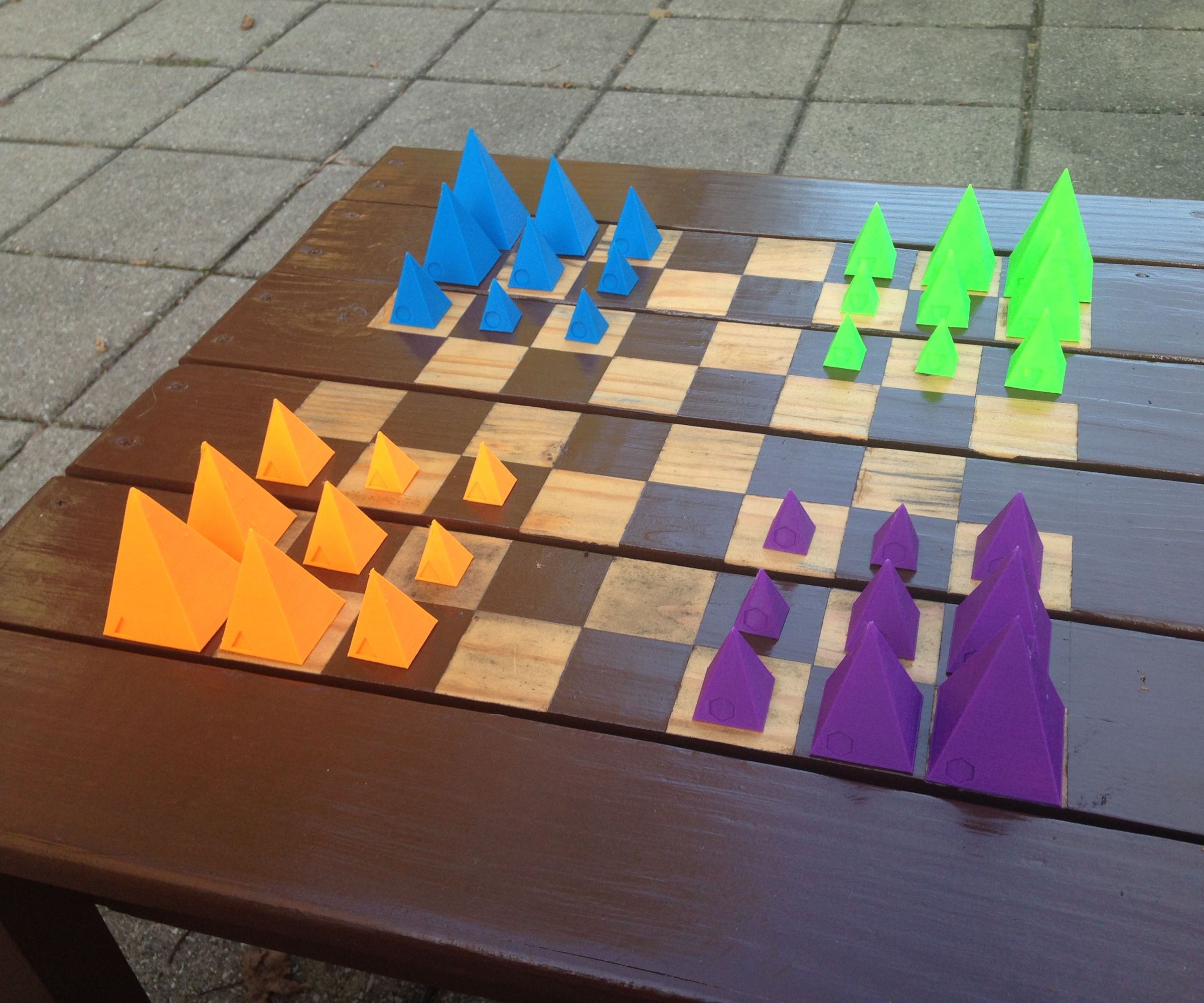 3d game pieces - martian chess DIY Project DIY Project Image