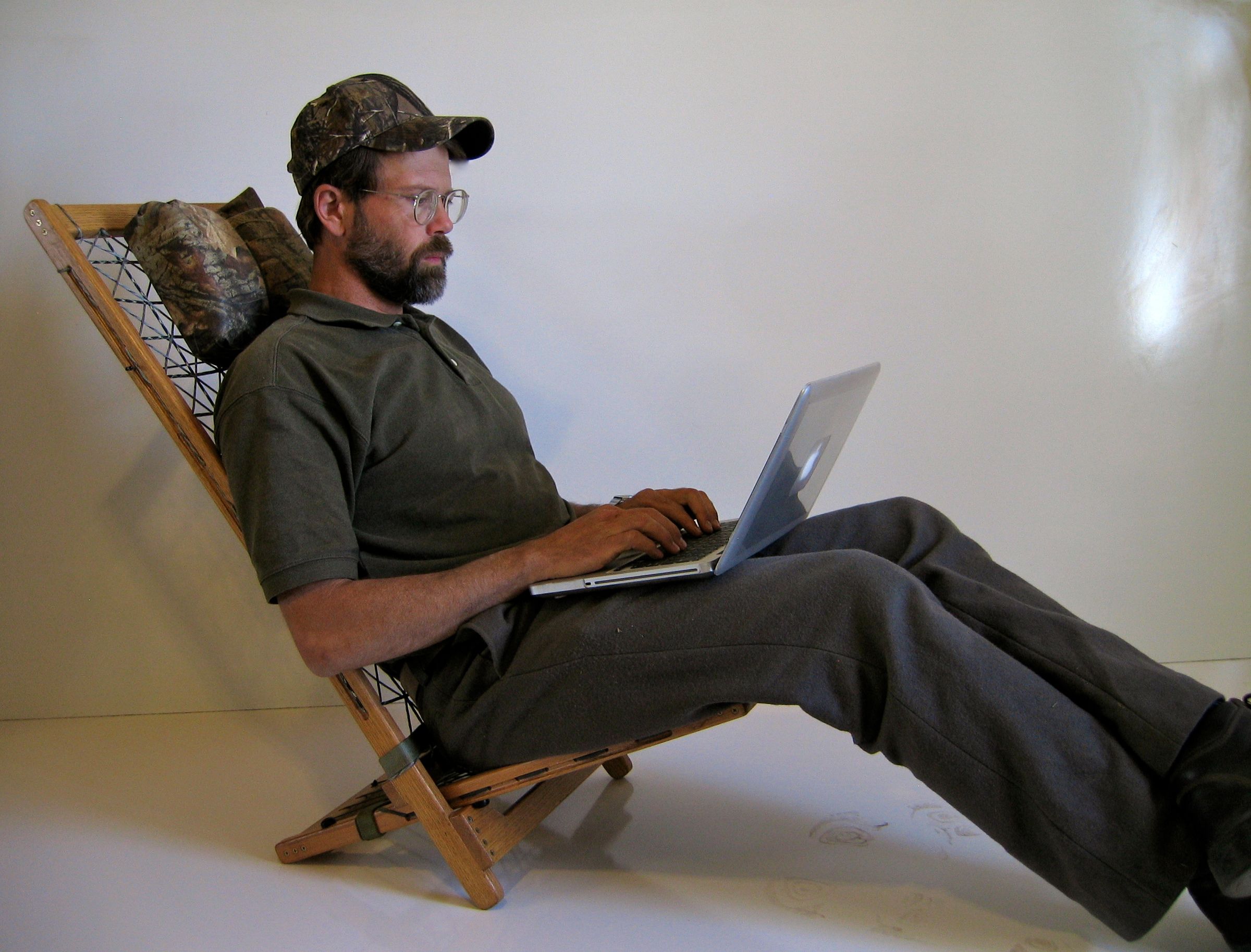 Paracord Chair Simple, Comfortable, Adjustable & Collapsable 4 Steps