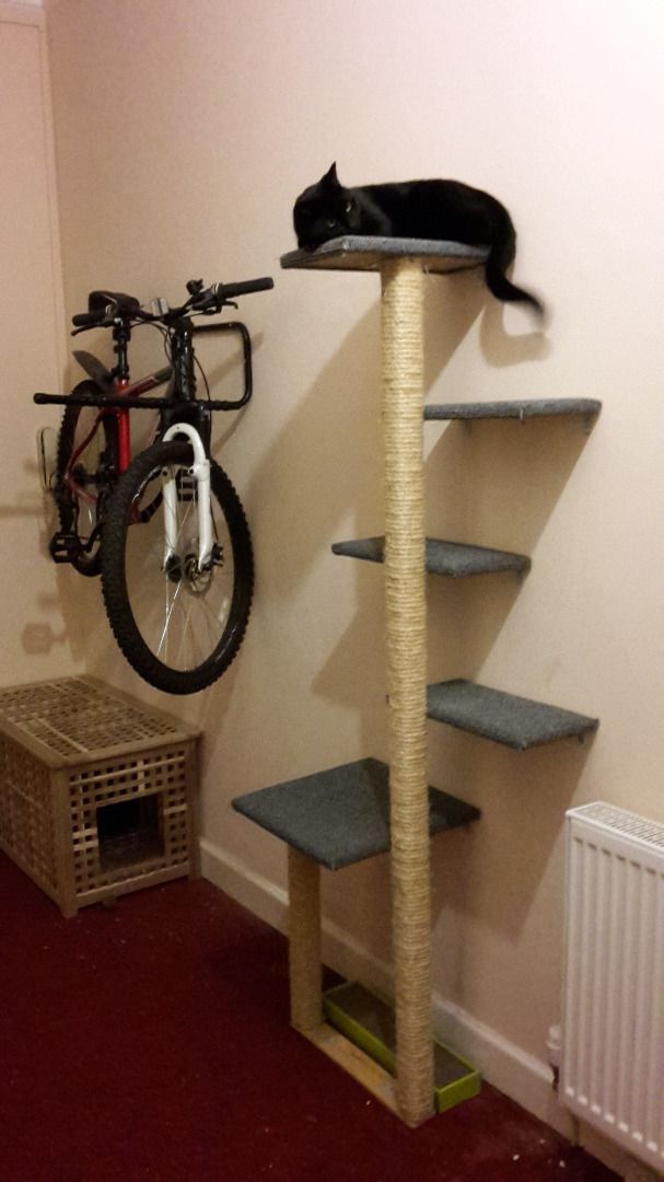 homemade cat tree