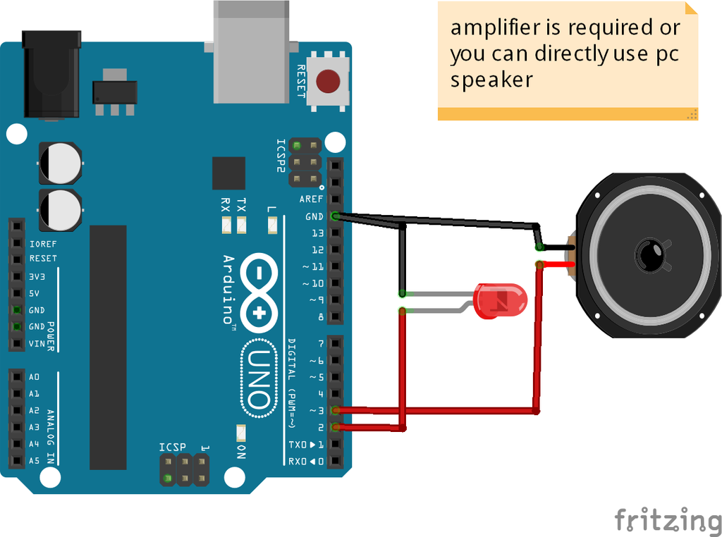 Spesker Using Arduino Arduino speaker library
