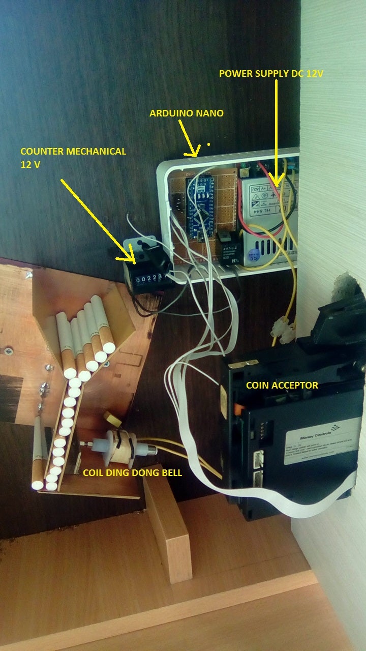ARDUINO SINGLE CIGARETTE VENDING MACHINE : 6 Steps - Instructables