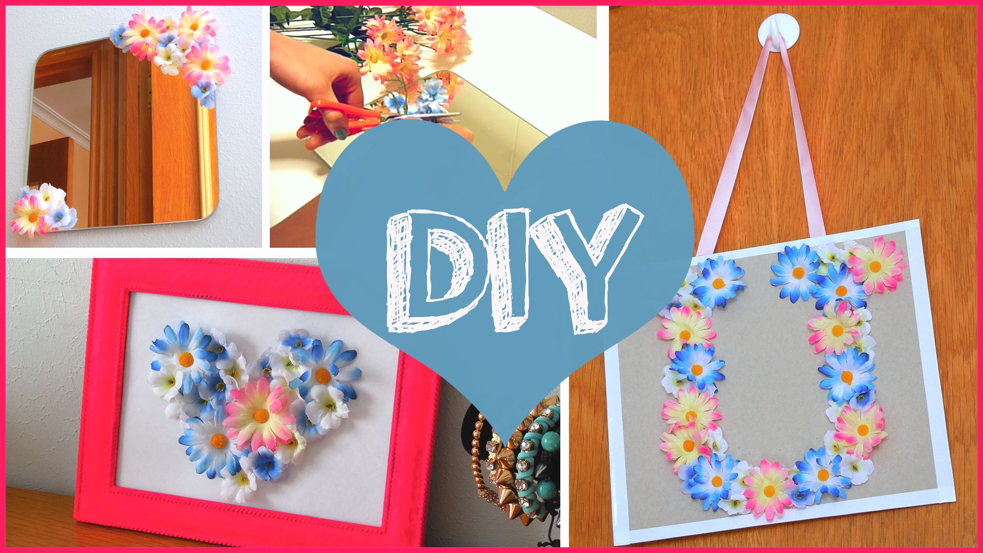 DIY SPRING ROOM DECOR - Cute Ideas With Fake Flowers!!
