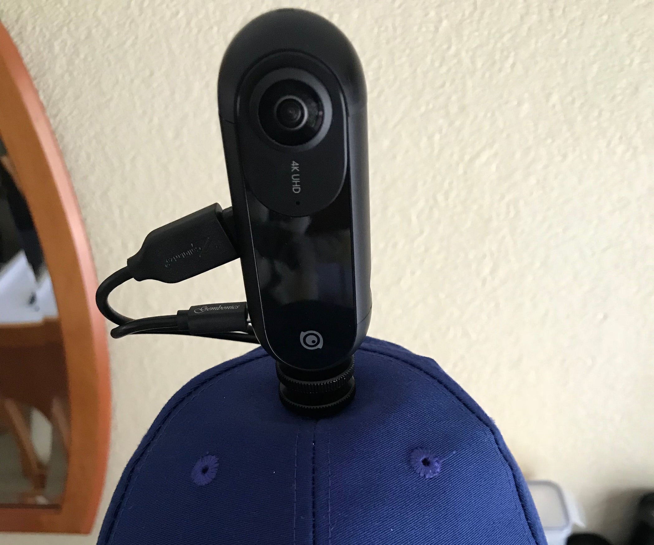360 Camera Hat Mount 6 Steps Instructables