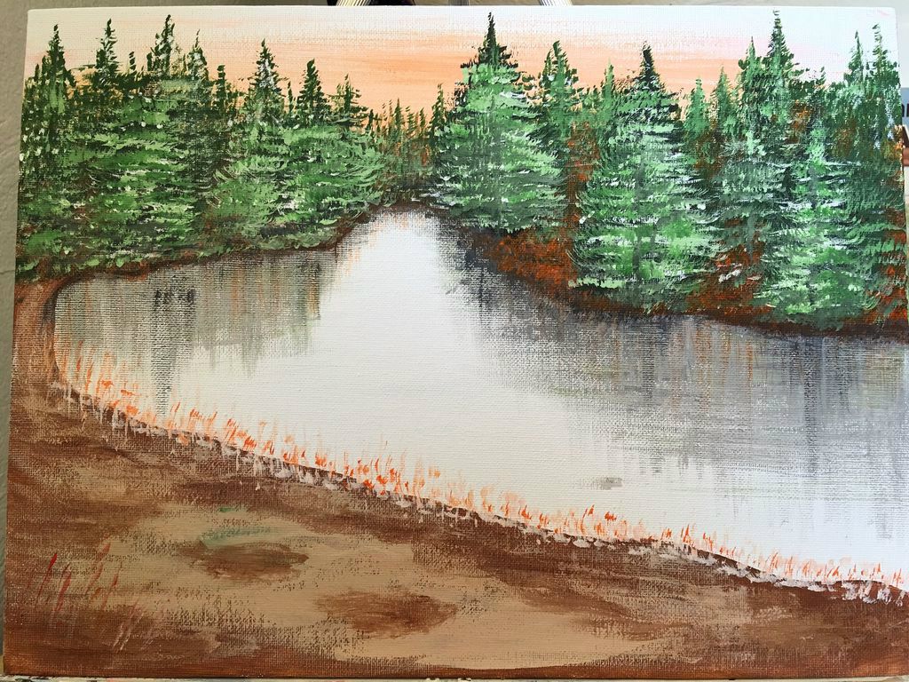 Acrylic Landscape Painting 10 Steps With Pictures Instructables