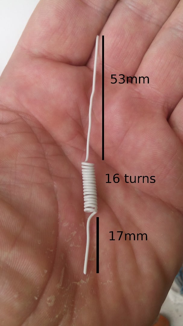 433 MHz Coil Loaded Antenna Instructables