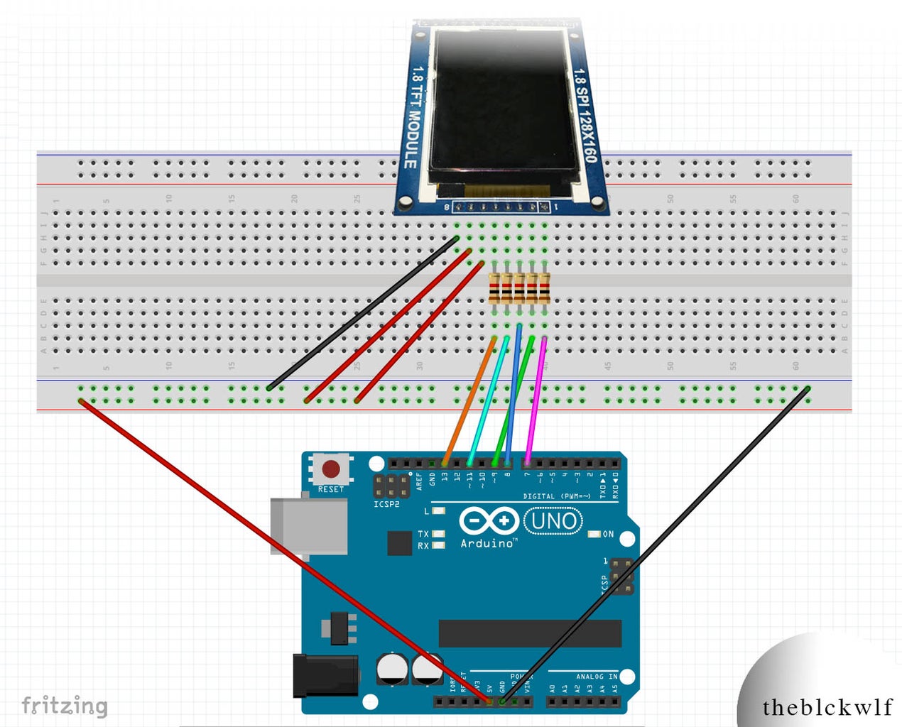 Beginner Arduino - Using a 1.8 Inch TFT Display : 3 Steps - Instructables