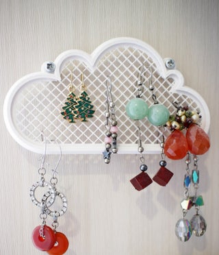 Earring Clouds 3d Printed Jewelry Display 5 Steps With Pictures Instructables