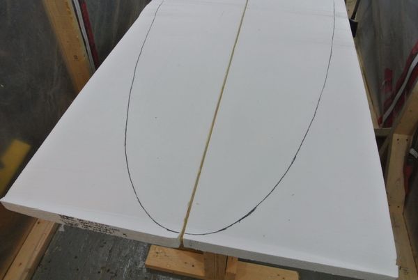 Tracing the Template on the Blank