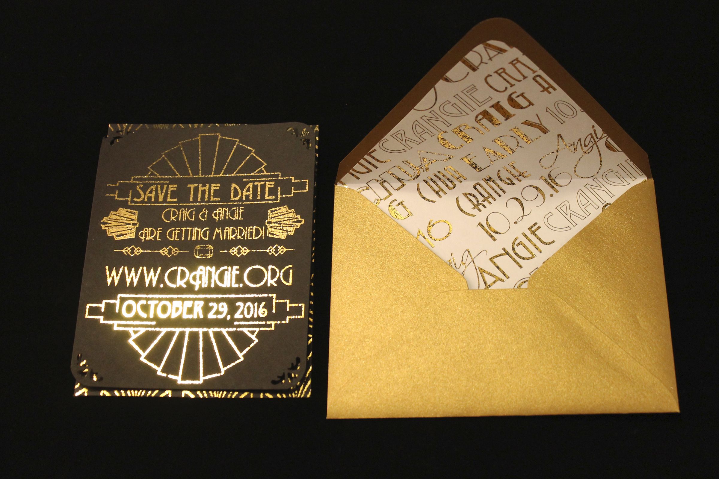 DIY Gold Foil Printing for Invitations and Envelope Liners 5 Steps