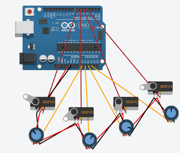 Beginner 123D Circuit Arduino Control Servos : 3 Steps - Instructables