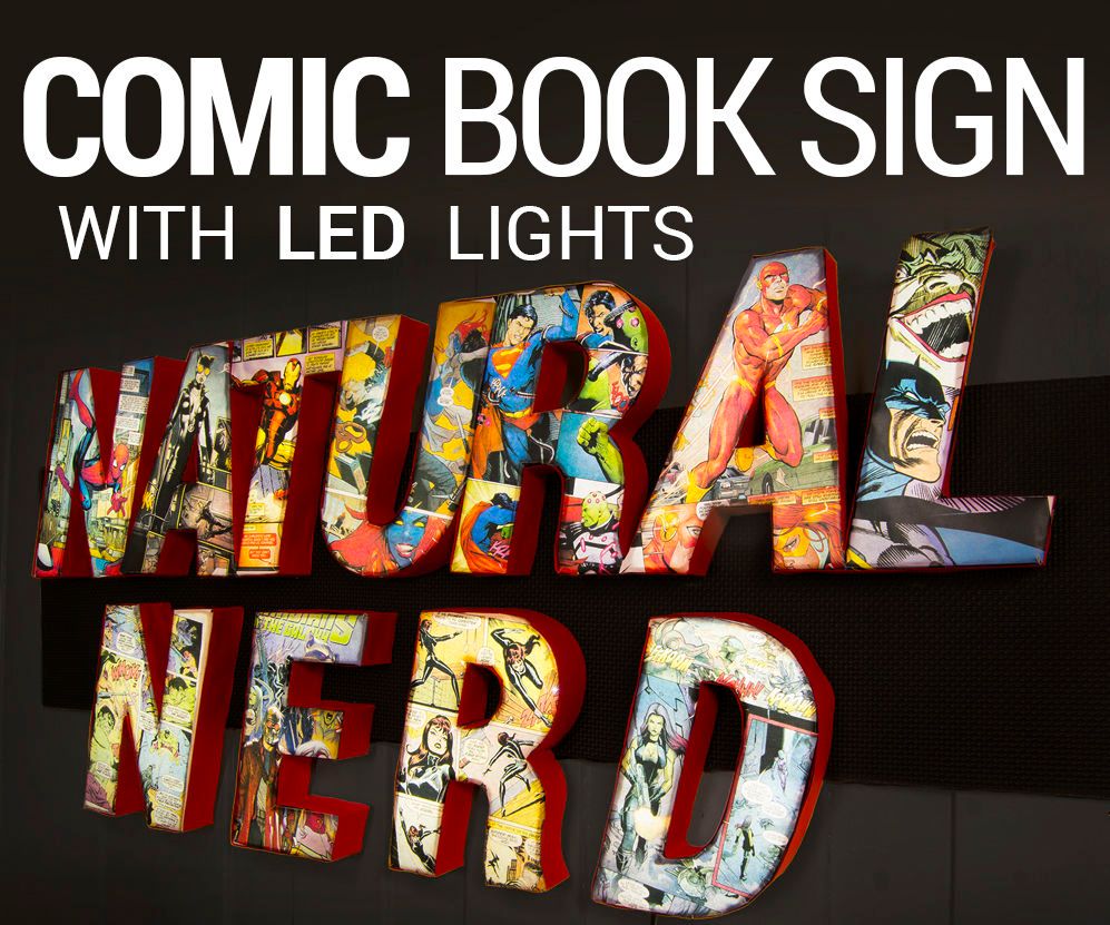 Comic Book LED Sign