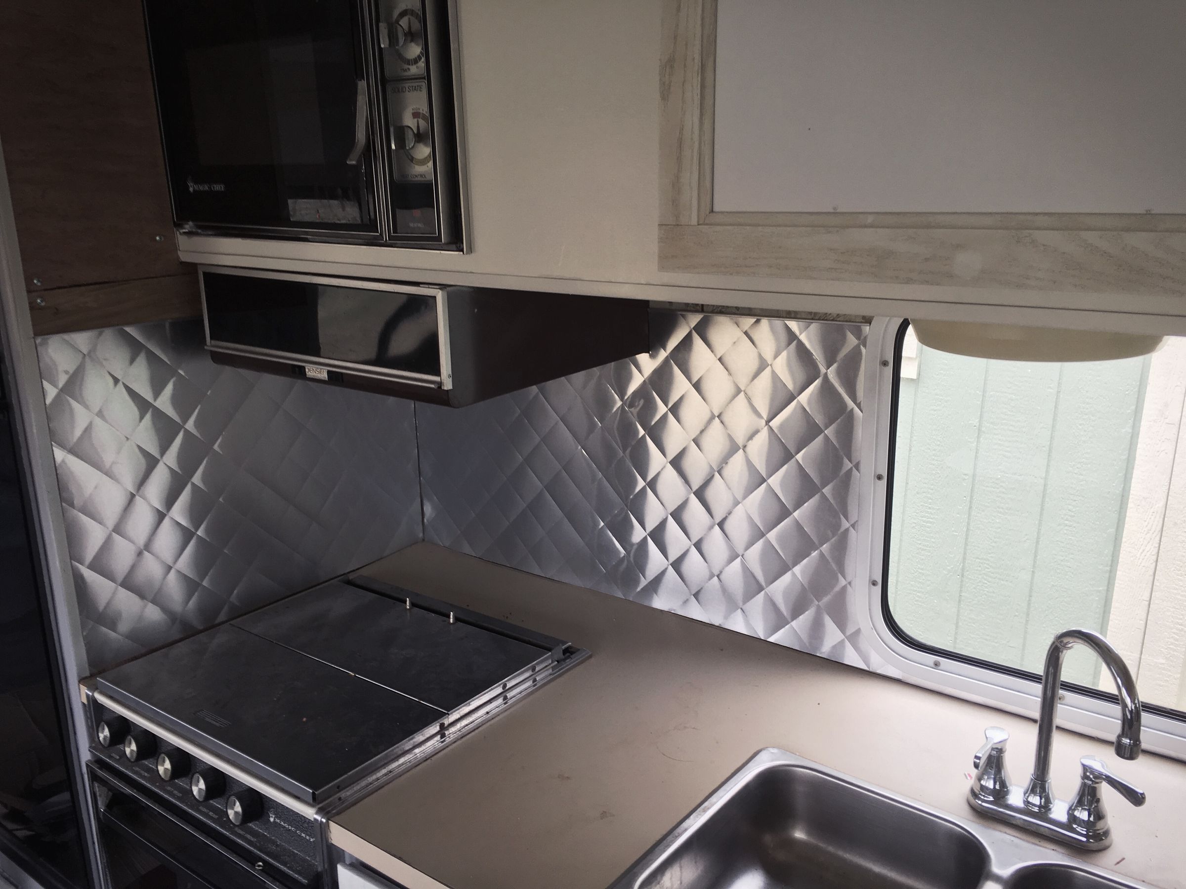 Quilted Aluminum Backsplash 6 Steps With Pictures Instructables