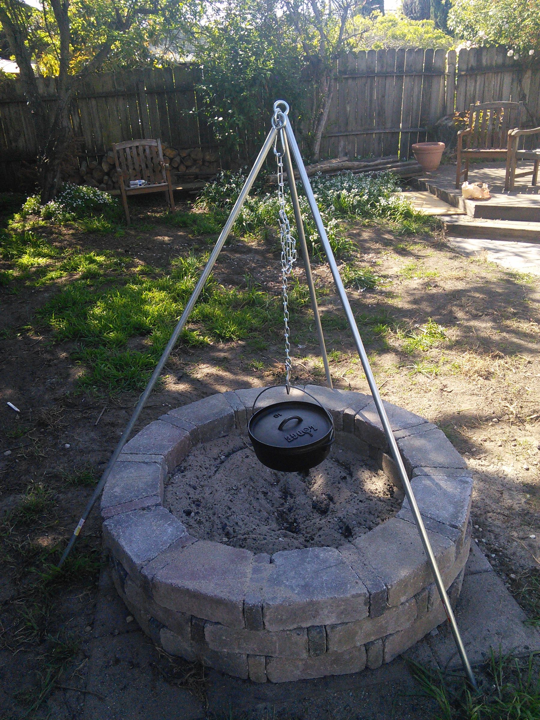 Camping Tripod for Cooking Over Fire 9 Steps (with Pictures