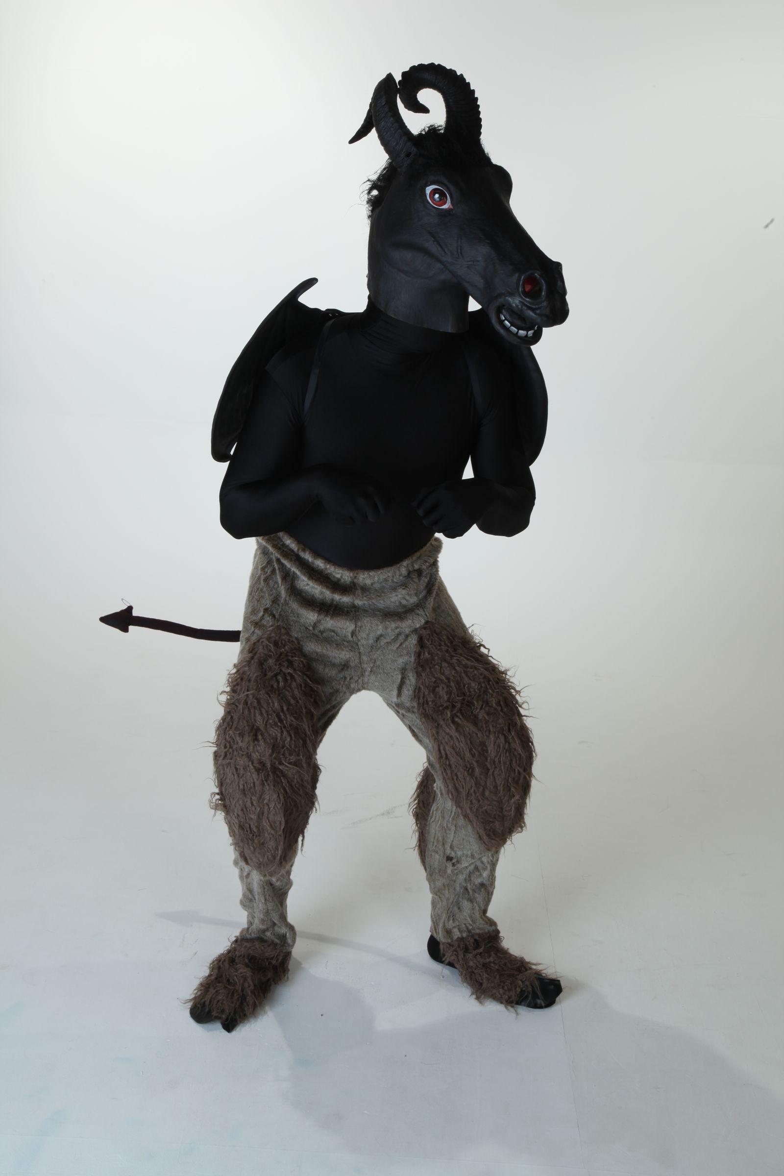 Devilish DIY Make a HalfwaytoHalloween Jersey Devil Costume 8