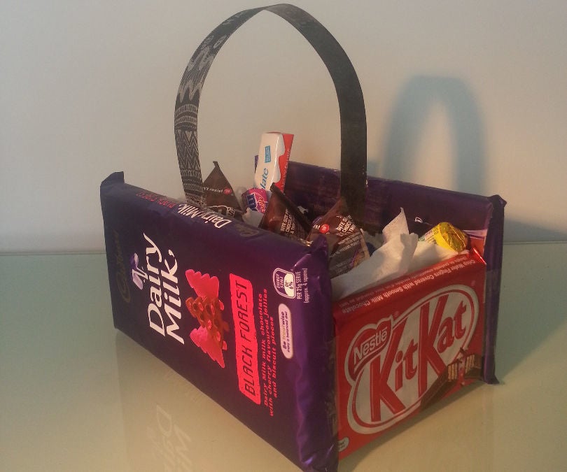 Easter Chocolate Basket 5 Steps Instructables