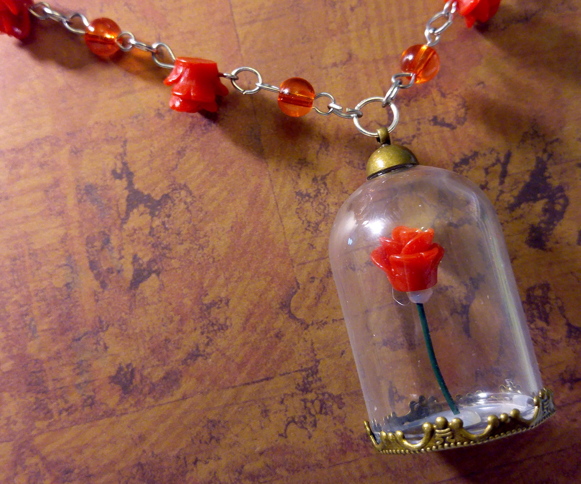 DIY Enchanted Rose Necklace | Beauty 