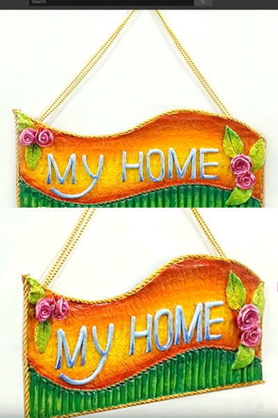 How To Make An Easy Diy Handmade Nameplate From Cardboard 9 Steps Instructables How To Make An Easy Diy Handmade Nameplate From Cardboard 9 Steps Instructables