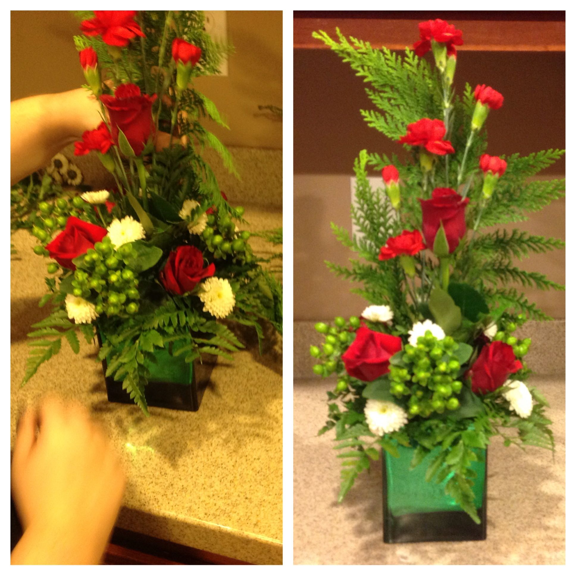 How to Make a Christmas Flower Arrangement 13 Steps (with Pictures