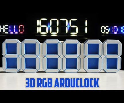 3d rgb arduclock DIY Project DIY Project Image