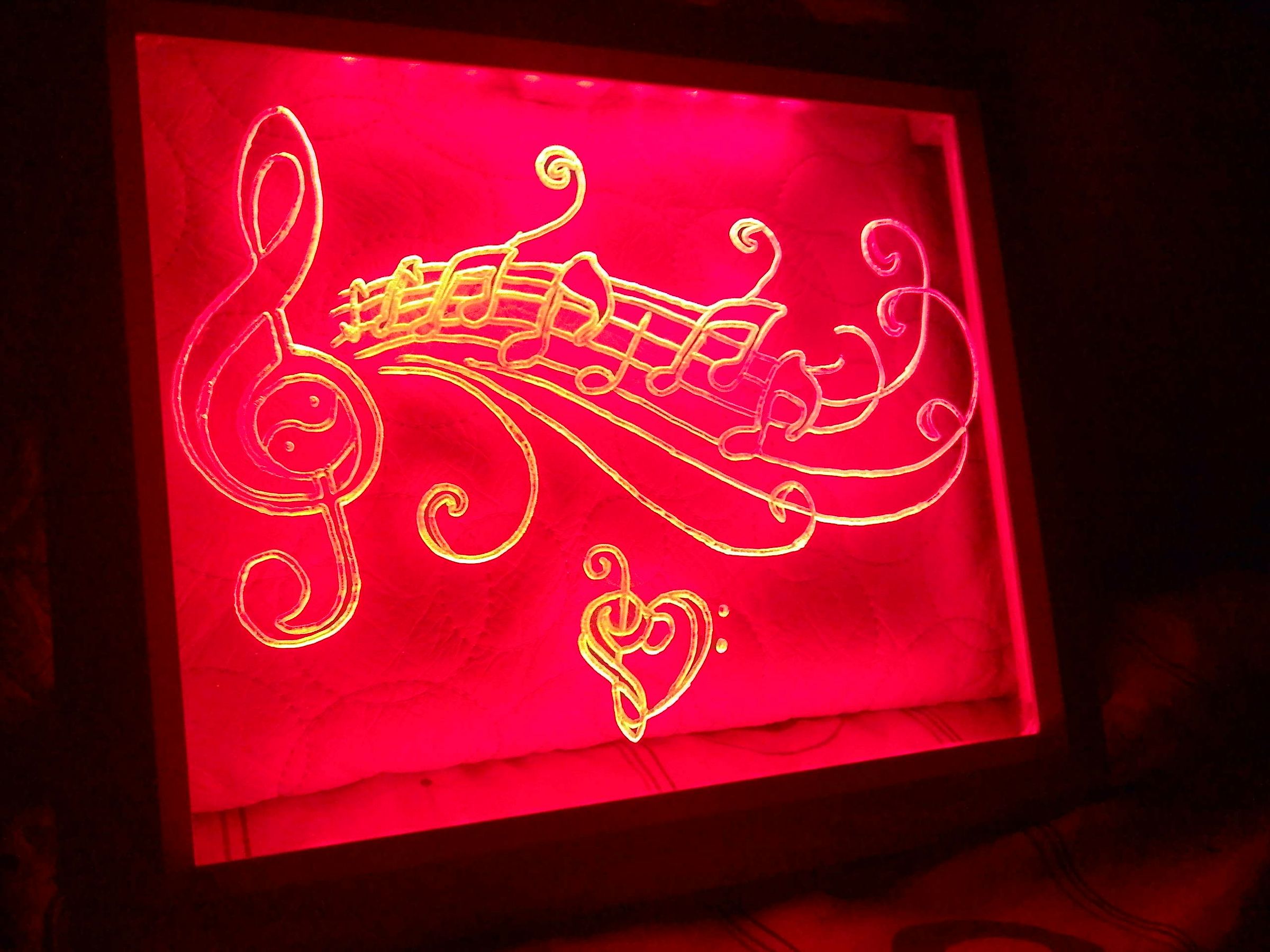 Led Plexiglass Music Frame Instructables