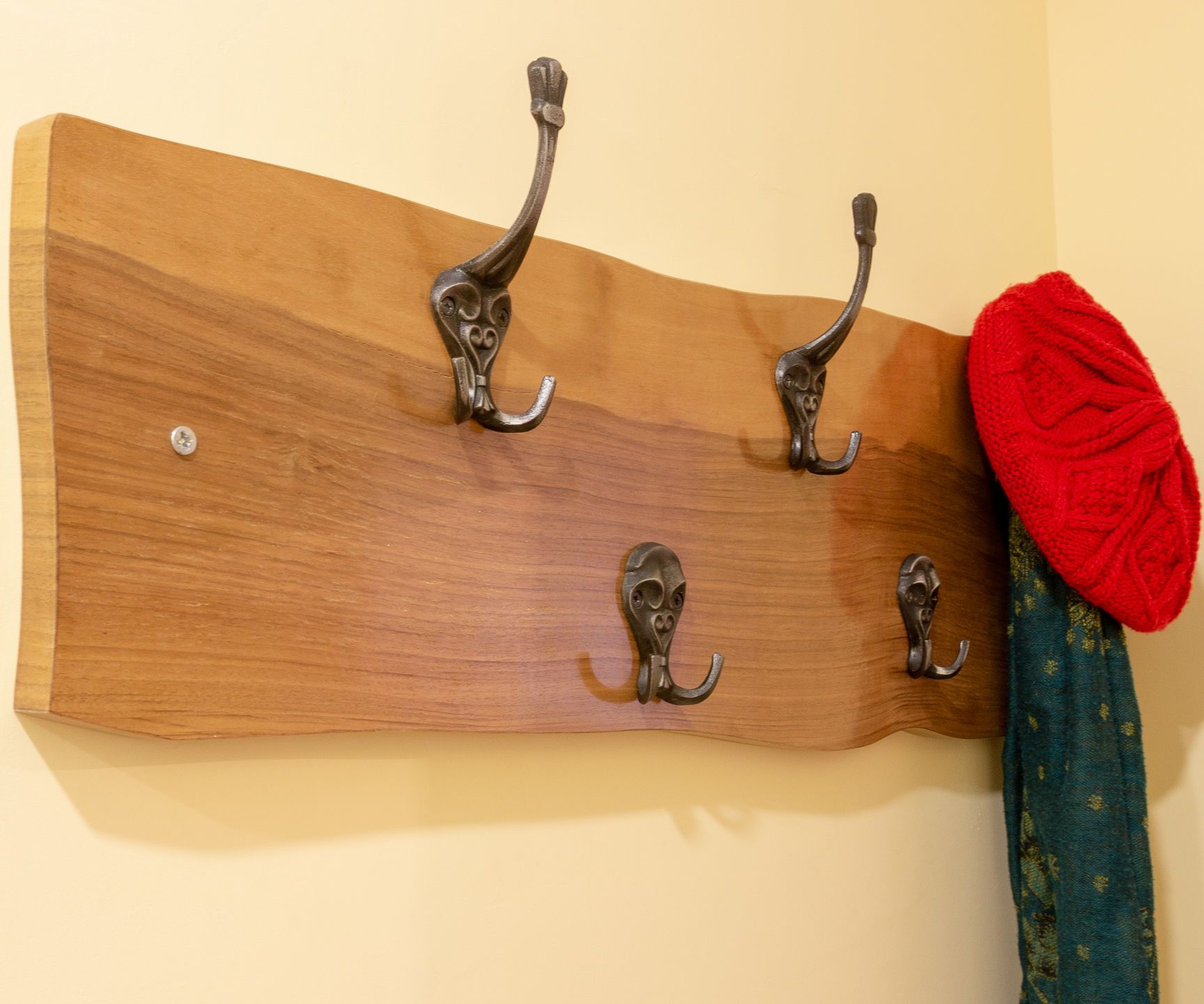 DIY guide for Wall-Mounted Coat Hangers with step-by-step instructions