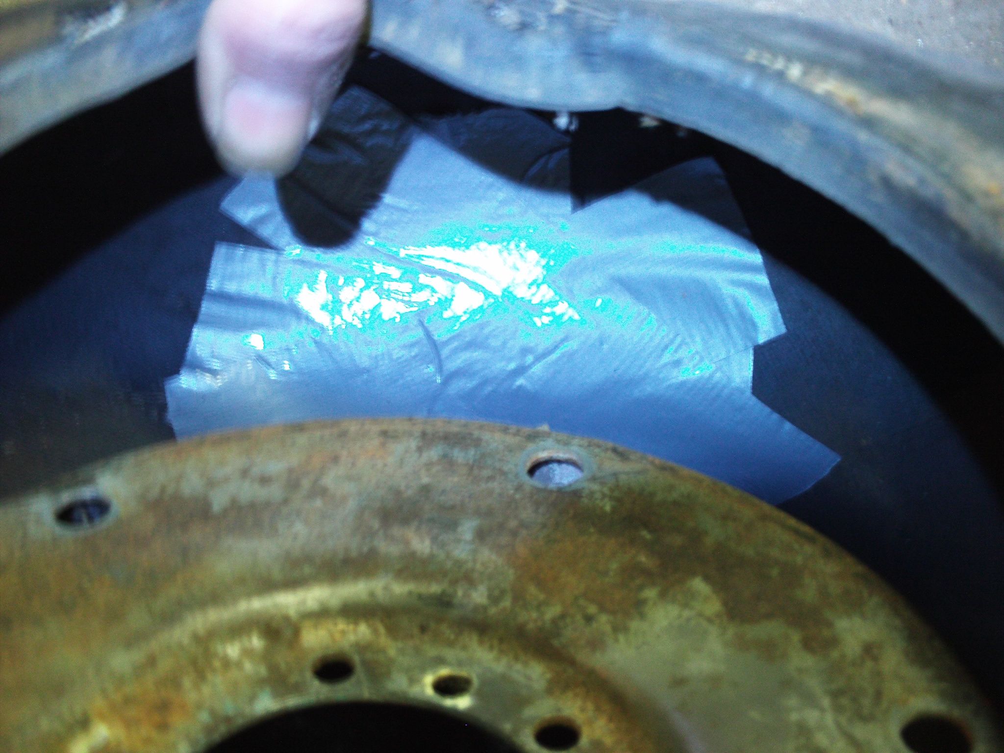 Duct Tape Tire Repair 3 Steps Instructables