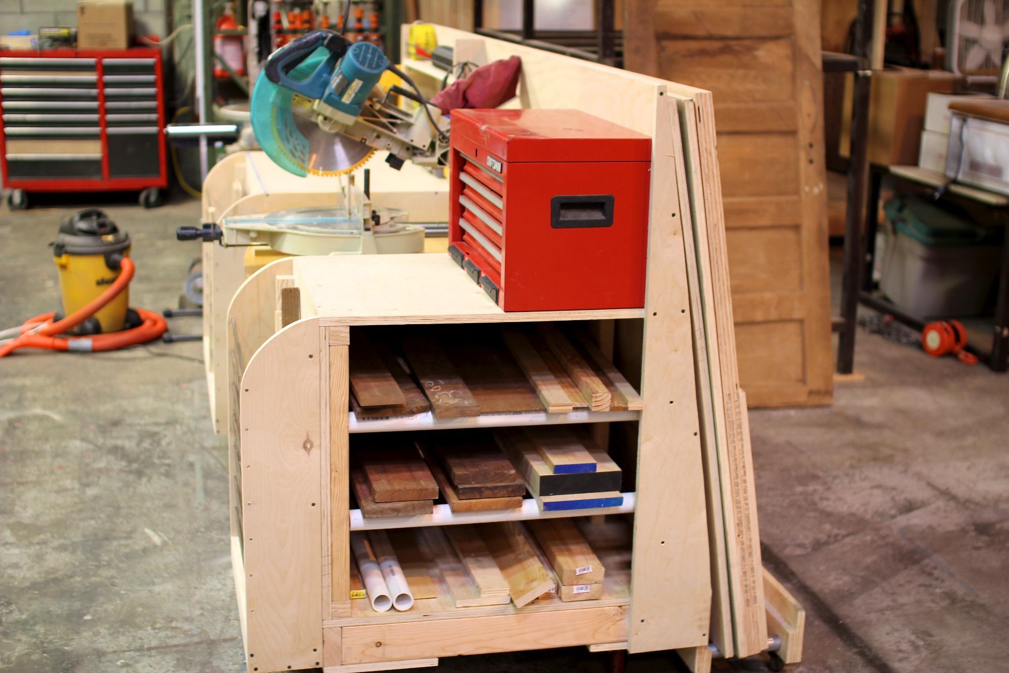 Combo Miter Saw Station Lumber Rack 13 Steps (with Pictures