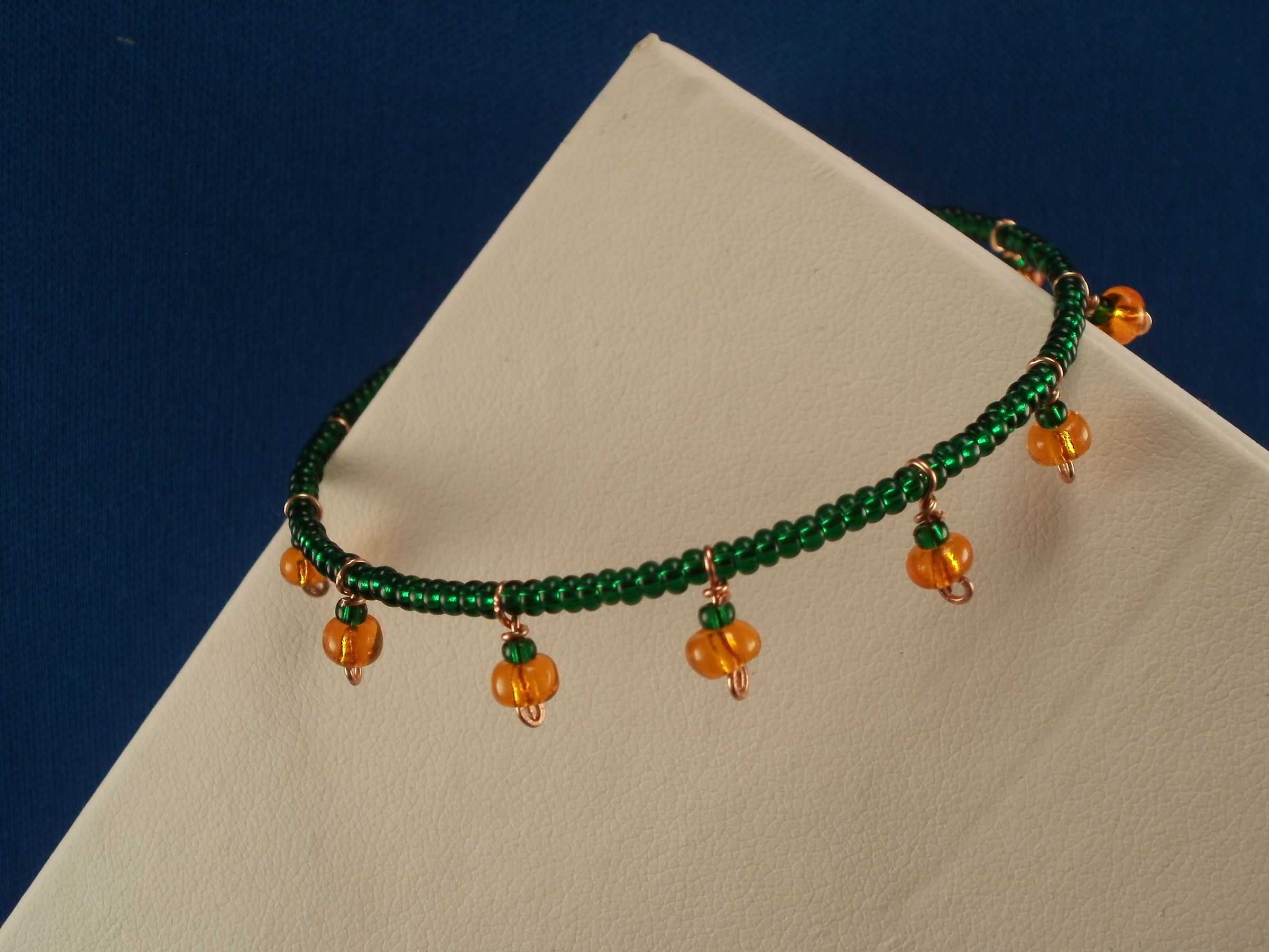 DIY guide for Lil' Pumpkin Patch Bracelet with step-by-step instructions